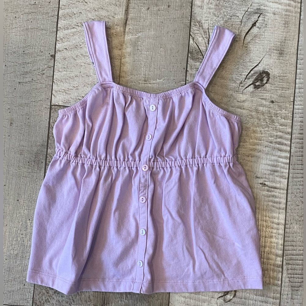 abercrombie kids Lavender Button-Front Tank Top